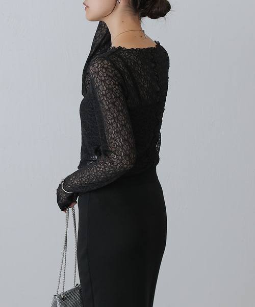 COLONY 2139(コロニートゥーワンスリーナイン)の「レースシアープルオーバー(その他トップス・レディース・オフホワイト/ブラック・FREE)」の18枚目の写真