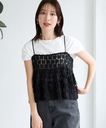 LEPSIM | フェザーチュールキャミ　133207(キャミソール)