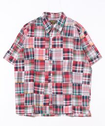 【UNIVERD72】MADRAS PATCHWORK S/S SHIRT