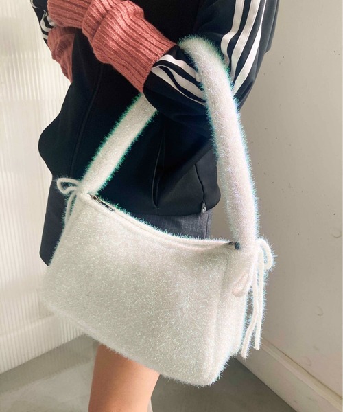 Casselini(キャセリーニ)の「Casselini(キャセリーニ)シャイニーヤーンリボンバッグ(ハンドバッグ・レディース・ブラック/その他/ゴールド・FREE)」の22枚目の写真
