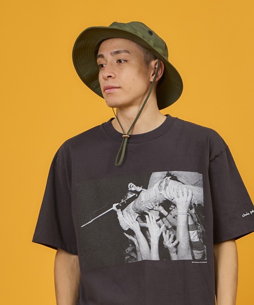 MILITARY（ミリタリー）の「U.S. MADE BOONIE HAT / ユーエス メイド ブーニ― ハット（ハット・メンズ・Beige/グリーン系カモフラージュ/ブラック/オリーブ・ONE SIZE）」の3枚目の写真