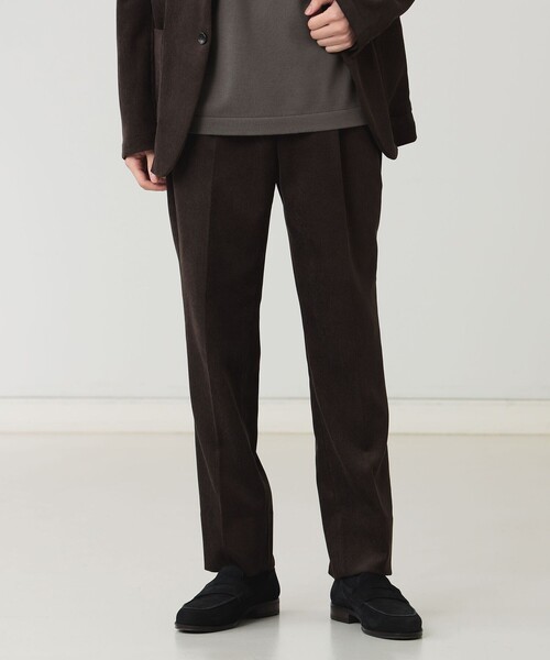 【セール】NOMAD コーデュロイ 1プリーツ スラックス 24AW (セットアップ対応)（スラックス）｜B:MING by BEAMS（ビーミングバイビームス）