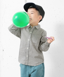 URBAN RESEARCH DOORS KIDS | FORK＆SPOON ツイルプリントギンガムレギュラーシャツ(シャツ/ブラウス)