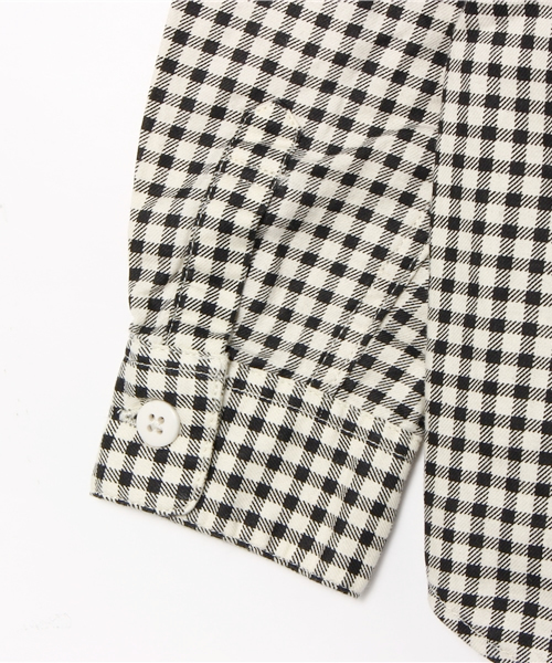 URBAN RESEARCH DOORS KIDS(アーバン リサーチ ドアーズ キッズ )の「FORK&SPOON ツイルプリントギンガムレギュラーシャツ(シャツ/ブラウス・キッズ・ブラック・135/105/120/90)」の8枚目の写真