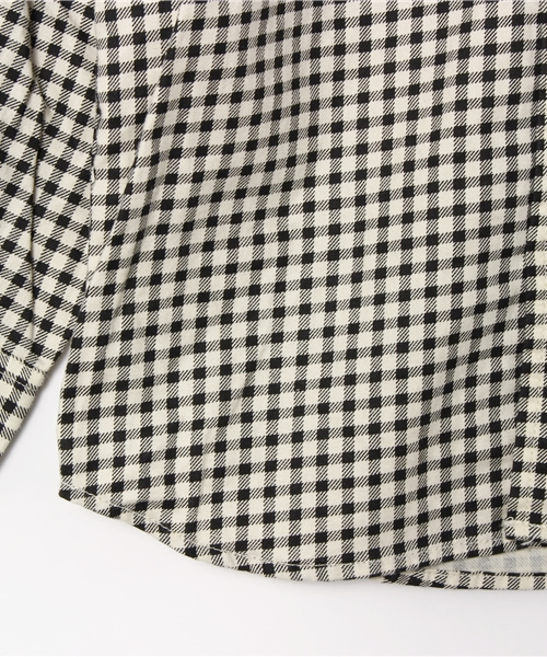 URBAN RESEARCH DOORS KIDS(アーバン リサーチ ドアーズ キッズ )の「FORK&SPOON ツイルプリントギンガムレギュラーシャツ(シャツ/ブラウス・キッズ・ブラック・135/105/120/90)」の9枚目の写真
