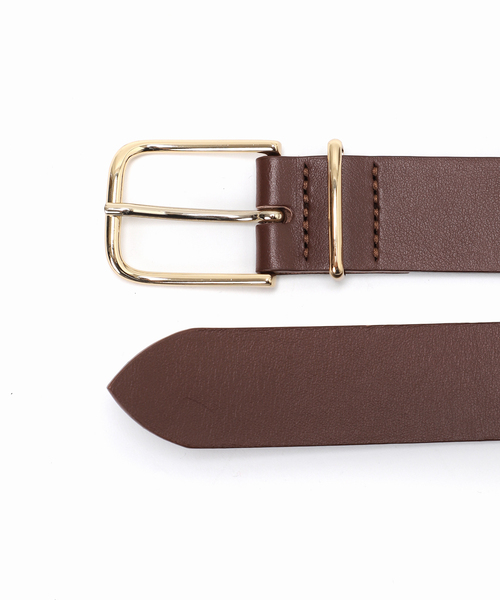 LEFIJE（レフィエ）の「LEFIJE/レフィエ スクエアバックルベルト（ベルト・レディース・ベージュ/ブラウン/ブラック・75）」の6枚目の写真