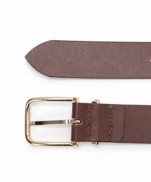 LEFIJE（レフィエ）の「LEFIJE/レフィエ スクエアバックルベルト（ベルト・レディース・ベージュ/ブラウン/ブラック・75）」の7枚目の写真