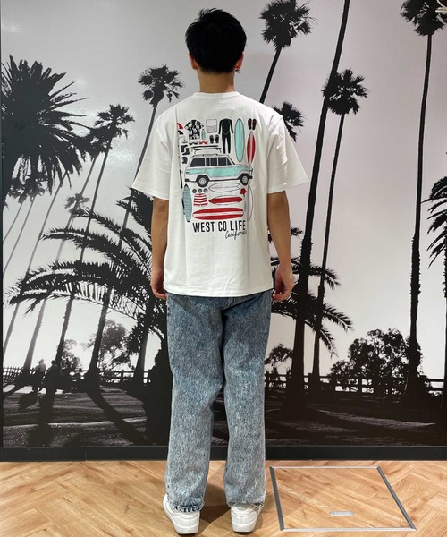 ムラサキスポーツ(ムラサキスポーツ)の「WEST CO LIFE/ウエストコライフ WCTシャツ【サーフギア】 MOWC24SM006(Tシャツ/カットソー・メンズ・ベージュ/ホワイト/ブラック・M/L)」の9枚目の写真