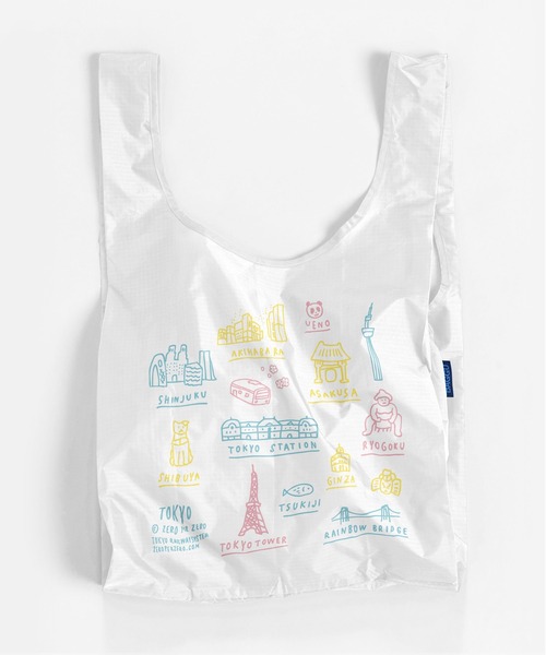 BAGGU(バグー)の「STANDARD BAGGU 551.TOKYO MAP ホワイト(エコバッグ/サブバッグ・レディース・ホワイト・FREE)」の2枚目の写真