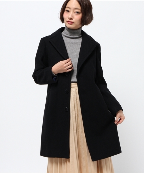 BEAMS BOY（ビームスボーイ）の「BEAMS BOY / モッサー チェスター COAT（チェスターコート・レディース・オリーブ/ネイビー・ONE SIZE）」の14枚目の写真
