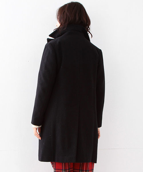 BEAMS BOY（ビームスボーイ）の「BEAMS BOY / モッサー チェスター COAT（チェスターコート・レディース・オリーブ/ネイビー・ONE SIZE）」の19枚目の写真