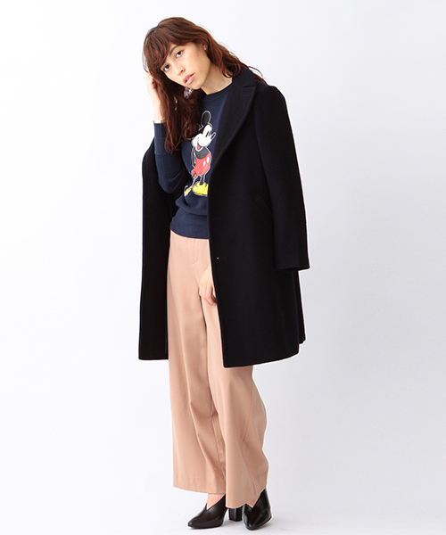 BEAMS BOY（ビームスボーイ）の「BEAMS BOY / モッサー チェスター COAT（チェスターコート・レディース・オリーブ/ネイビー・ONE SIZE）」の22枚目の写真