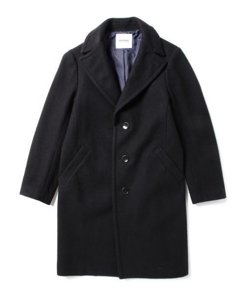 BEAMS BOY（ビームスボーイ）の「BEAMS BOY / モッサー チェスター COAT（チェスターコート・レディース・オリーブ/ネイビー・ONE SIZE）」の4枚目の写真