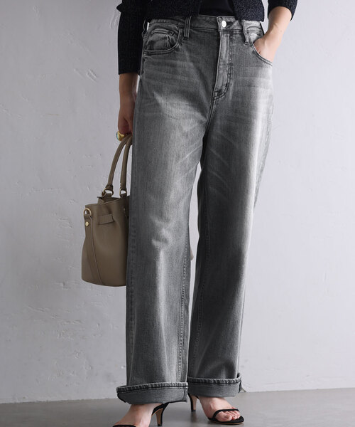 La TOTALITE(ラトータリテ)の「【Healthy denim/ヘルシーデニム】Pink Pepper(デニムパンツ・レディース・グレー/ブルー・22/23/24/25)」の2枚目の写真