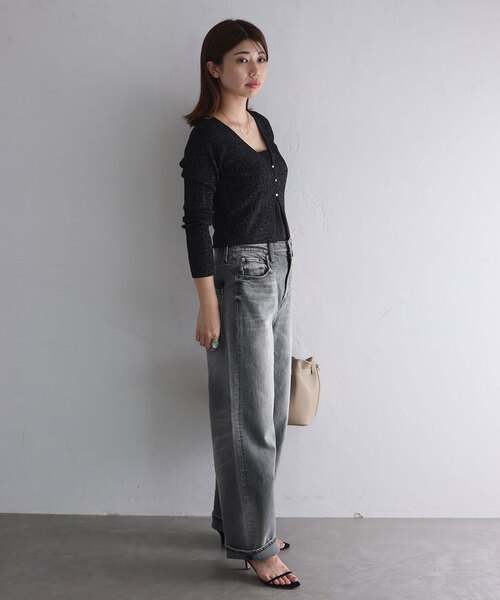 La TOTALITE(ラトータリテ)の「【Healthy denim/ヘルシーデニム】Pink Pepper(デニムパンツ・レディース・グレー/ブルー・22/23/24/25)」の4枚目の写真