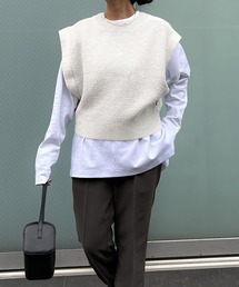 Audrey and John Wad（オードリーアンドジョンワッド）の「前後2Wayカノコニットベスト（ベスト）」