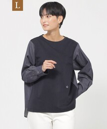 EVEX by KRIZIA（エヴェックスバイクリツィア）の「【L】【ウォッシャブル】モクロディデニムコンビプルオーバーカットソー（Tシャツ/カットソー）」