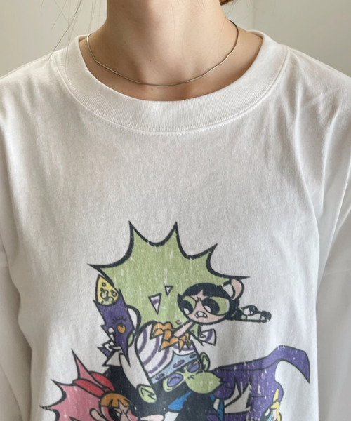 Ada.(エイダ)の「【パワーパフガールズ / POWERPUFF GIRLS】グラフィックデザイン ロンT(Tシャツ/カットソー・レディース・ブラック/ホワイト・FREE)」の17枚目の写真