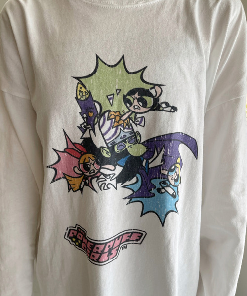 Ada.(エイダ)の「【パワーパフガールズ / POWERPUFF GIRLS】グラフィックデザイン ロンT(Tシャツ/カットソー・レディース・ブラック/ホワイト・FREE)」の18枚目の写真