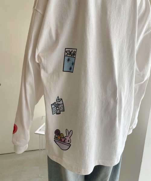 Ada.(エイダ)の「【パワーパフガールズ / POWERPUFF GIRLS】グラフィックデザイン ロンT(Tシャツ/カットソー・レディース・ブラック/ホワイト・FREE)」の21枚目の写真