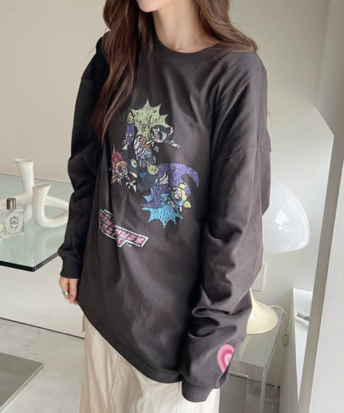 Ada.(エイダ)の「【パワーパフガールズ / POWERPUFF GIRLS】グラフィックデザイン ロンT(Tシャツ/カットソー・レディース・ブラック/ホワイト・FREE)」の16枚目の写真