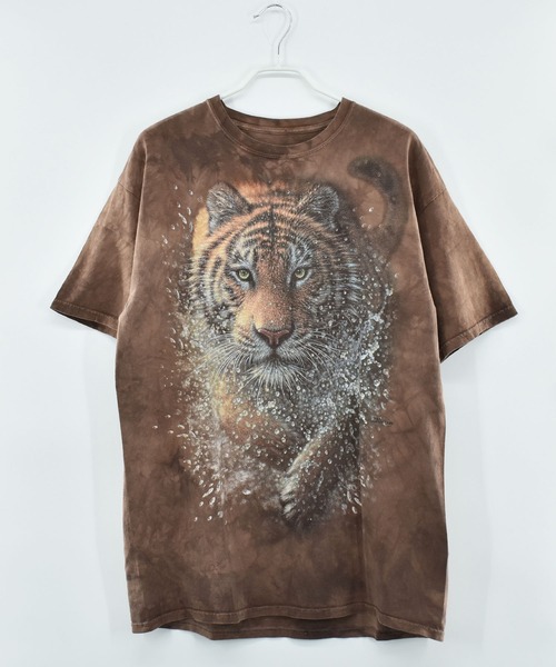 【ヴィンテージ古着】THE MOUNTAIN 虎 タイダイTシャツ(Tシャツ/カットソー)|THE MOUNTAIN(ザマウンテン)