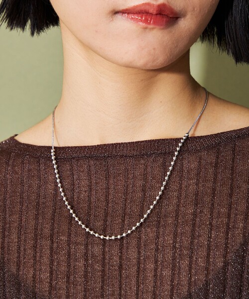 CITEN（シテン）の「＜CITEN＞スライドボール ツブツブ ネックレス（ネックレス・レディース・シルバー/ゴールド・FREE）」の2枚目の写真