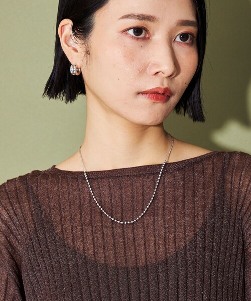 CITEN（シテン）の「＜CITEN＞スライドボール ツブツブ ネックレス（ネックレス・レディース・シルバー/ゴールド・FREE）」の3枚目の写真