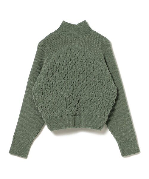 Ray BEAMS（レイビームス）の「RBS / モール キリカエ ハイネック ニット（ニット/セーター・レディース・オフホワイト/グリーン系その他2・ONE SIZE）」の15枚目の写真