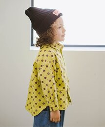 p.premier（ピードットプルミエ）の「【リンク】いいことありそうなクローバー総柄シャツジャケット（シャツ/ブラウス・キッズ）」