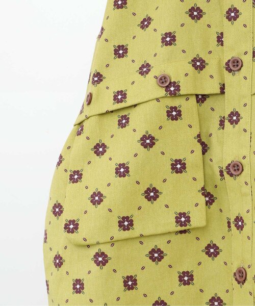 p.premier（ピードットプルミエ）の「【リンク】いいことありそうなクローバー総柄シャツジャケット（シャツ/ブラウス・キッズ・イエロー/ネイビー/アイボリー・140/90/100/110/120/80/130）」の7枚目の写真