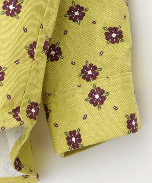 p.premier（ピードットプルミエ）の「【リンク】いいことありそうなクローバー総柄シャツジャケット（シャツ/ブラウス・キッズ・イエロー/ネイビー/アイボリー・140/90/100/110/120/80/130）」の8枚目の写真
