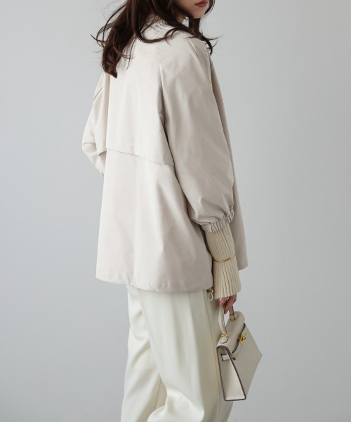 La-gemme（ラジェム）の「ボリュームスリーブノーカラーブルゾン（ブルゾン・レディース・ブラック/ブラウン/アイボリー系・フリー）」の18枚目の写真