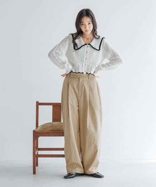 Nekogoro出品 LOWRYS FARM（ローリーズファーム）の「ツイルカーブパンツ