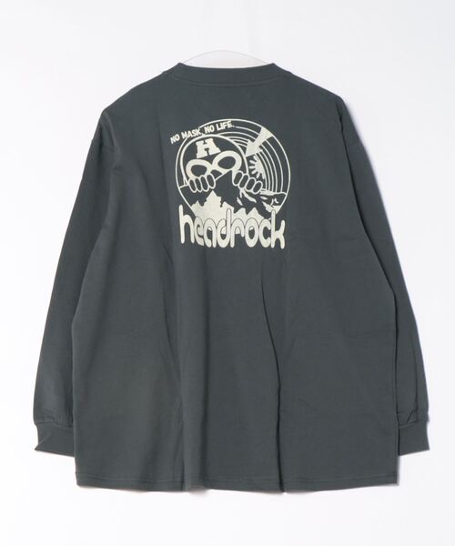 HEAD ROCK(ヘッドロック)の「長袖オーバーサイズTシャツ(大人)(Tシャツ/カットソー・レディース・オフホワイト/杢グレー/スミクロ・160/170/180)」の4枚目の写真