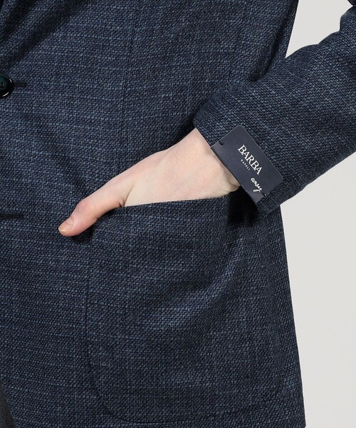 BARBA（バルバ）の「BARBA EASY J1 ウール シングルブレステッド2Bジャケット（テーラードジャケット・メンズ・ダークブラウン/ネイビー・50/48/46）」の11枚目の写真