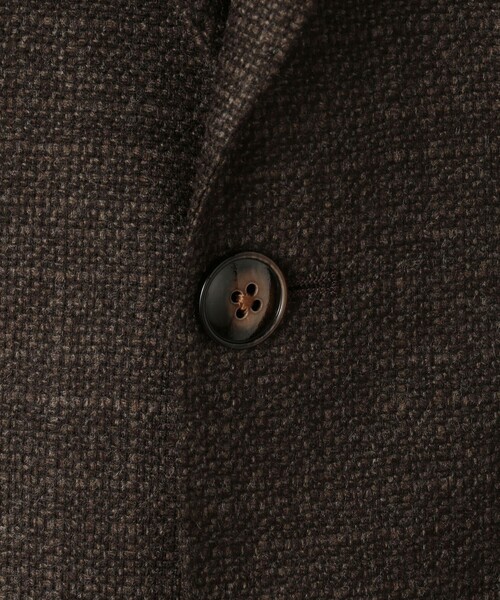 BARBA（バルバ）の「BARBA EASY J1 ウール シングルブレステッド2Bジャケット（テーラードジャケット・メンズ・ダークブラウン/ネイビー・50/48/46）」の13枚目の写真
