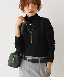 RIVE DROITE | 【シルク混の柔らかさ】シルクカシミヤリブニット(ニット/セーター)