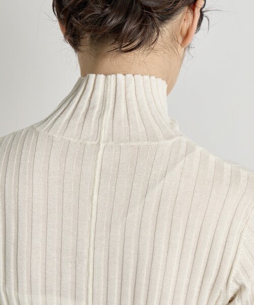 新色追加・リバイバル】シルクカシミヤリブニット（ニット/セーター