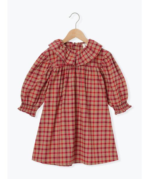新品未使用◎ SOOR PLOOM チェックワンピース　8Y セール】カラースキームロングワンピース（ワンピース）｜CHAROL