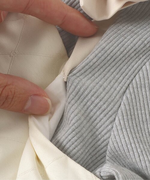 apres les cours（アプレレクール）の「パール付キルトセットアップ_アプレレクールマシェリ（セットアップ・キッズ・ブラック/アイボリー・80/90/100/110/120/130/140）」の11枚目の写真