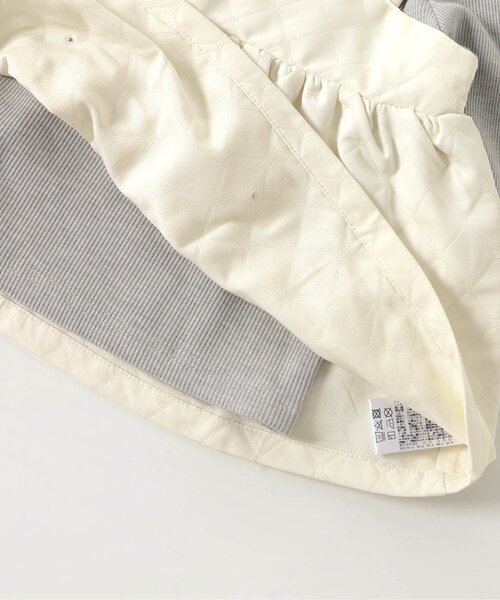 apres les cours（アプレレクール）の「パール付キルトセットアップ_アプレレクールマシェリ（セットアップ・キッズ・ブラック/アイボリー・80/90/100/110/120/130/140）」の16枚目の写真