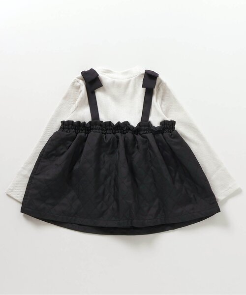 apres les cours（アプレレクール）の「パール付キルトセットアップ_アプレレクールマシェリ（セットアップ・キッズ・ブラック/アイボリー・80/90/100/110/120/130/140）」の21枚目の写真
