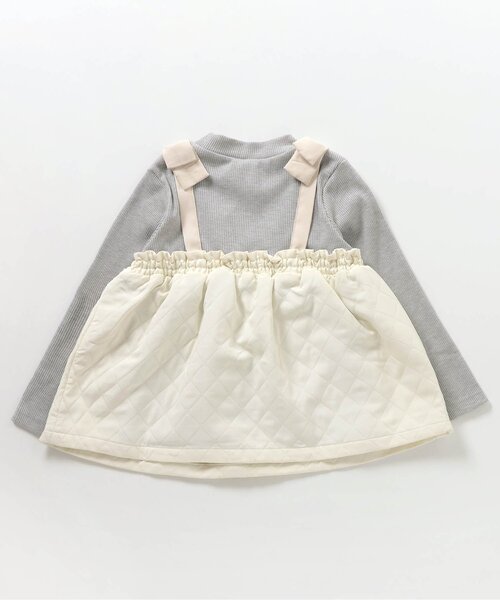 apres les cours（アプレレクール）の「パール付キルトセットアップ_アプレレクールマシェリ（セットアップ・キッズ・ブラック/アイボリー・80/90/100/110/120/130/140）」の22枚目の写真