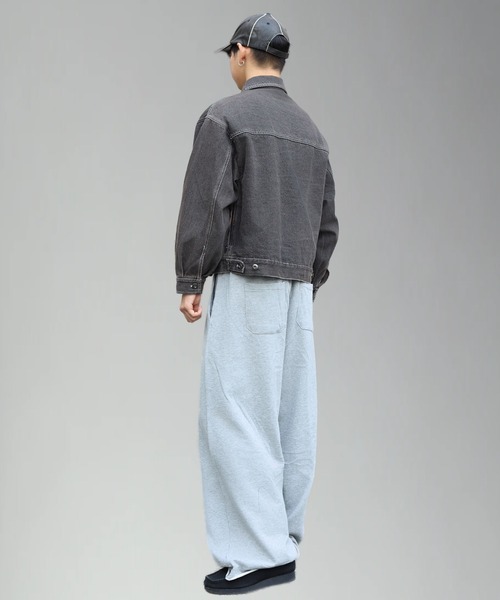 SPINNS（スピンズ）の「ストリート＆古着MIX/ショート丈デニムジャケット（デニムジャケット・メンズ・ブラック/ブルー/ワンウォッシュ・ONESIZE）」の7枚目の写真