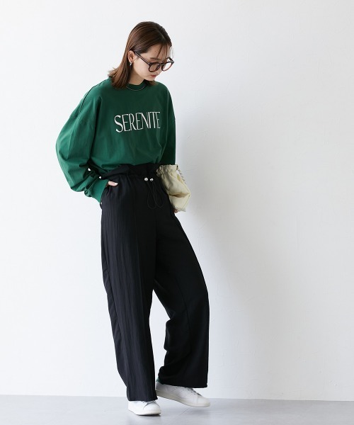 nissen(ニッセン)の「ウエストシャーリングパンツ(その他パンツ・レディース・グレー/ブラック/カーキ・LL/S/M/L)」の5枚目の写真