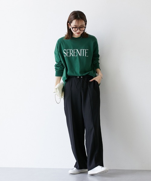 nissen(ニッセン)の「ウエストシャーリングパンツ(その他パンツ・レディース・グレー/ブラック/カーキ・LL/S/M/L)」の4枚目の写真
