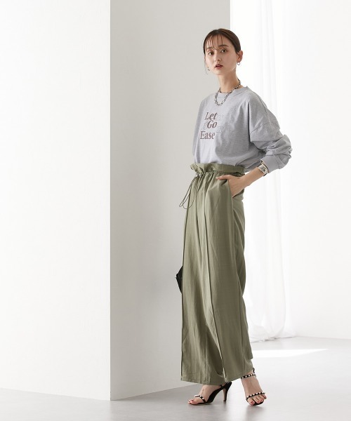nissen(ニッセン)の「ウエストシャーリングパンツ(その他パンツ・レディース・グレー/ブラック/カーキ・LL/S/M/L)」の14枚目の写真