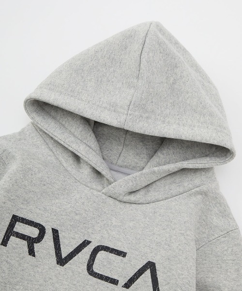 RVCA（ルーカ）の「RVCA キッズ BIG RVCA HD パーカー 【2024年秋冬モデル】ルーカキッズプルオーバーパーカー・フーディー（パーカー・キッズ・グレー/ブラック系その他・130/140/150/160）」の5枚目の写真