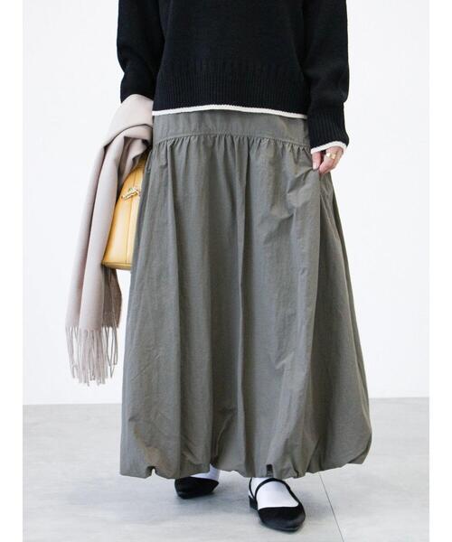 Lugnoncure（ルノンキュール）の「バルーンスカート（スカート・レディース・ベージュ/グレー/ブラック・F）」の3枚目の写真